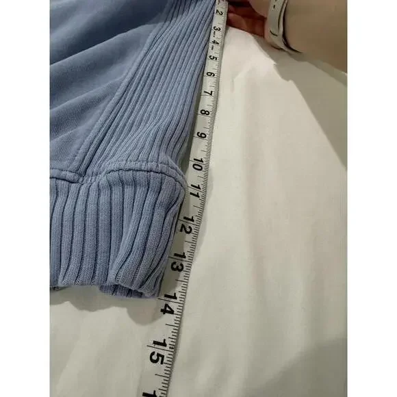 Aerie Down To Earth Baby Blue Crew Neck Oversized Sweatshirt- Size Small - Picture 7 of 8